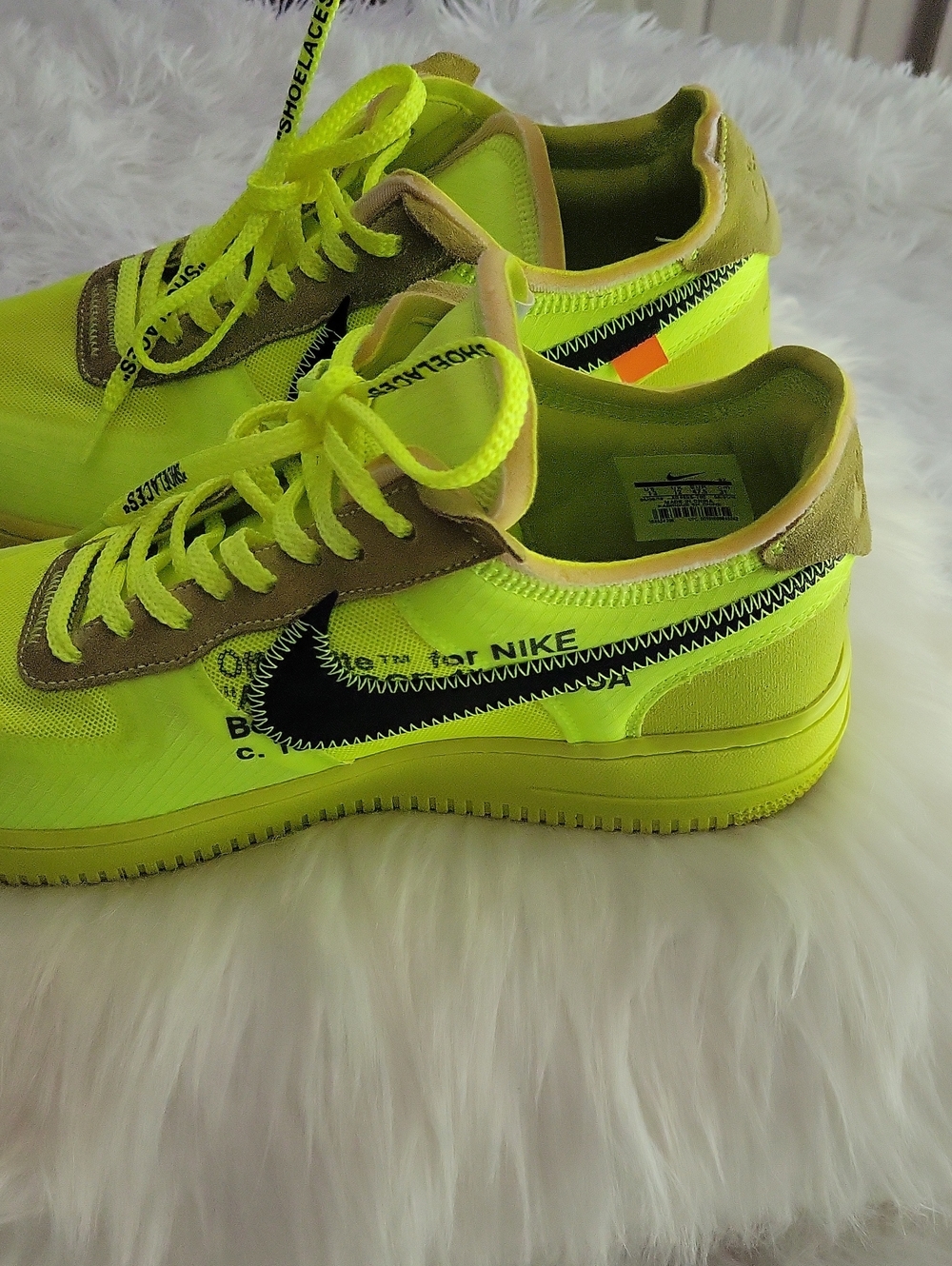 Nike Neon Yellow Low-Top Sneakers with Black Swoosh